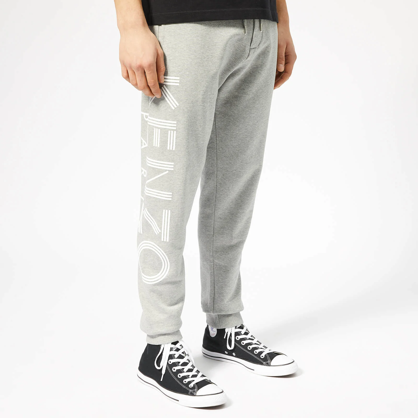 KENZO Men's Logo Sweatpants - Pearl Grey Image 1
