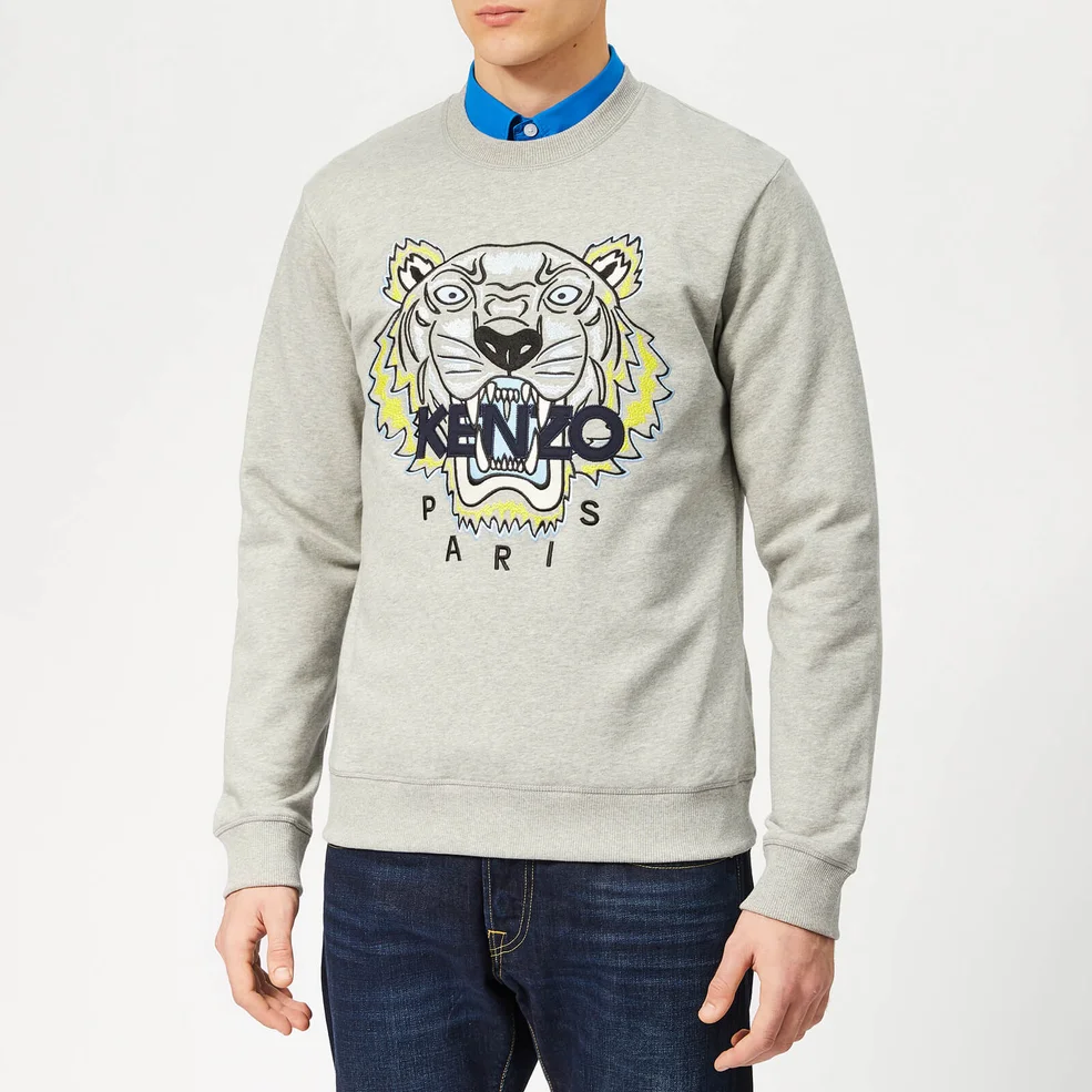 KENZO Men's Icon Sweatshirt - Pearl Grey Image 1