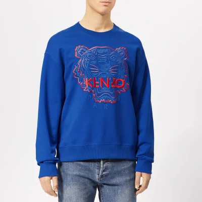 KENZO Men's Icon Neon Colour Sweatshirt - Blue