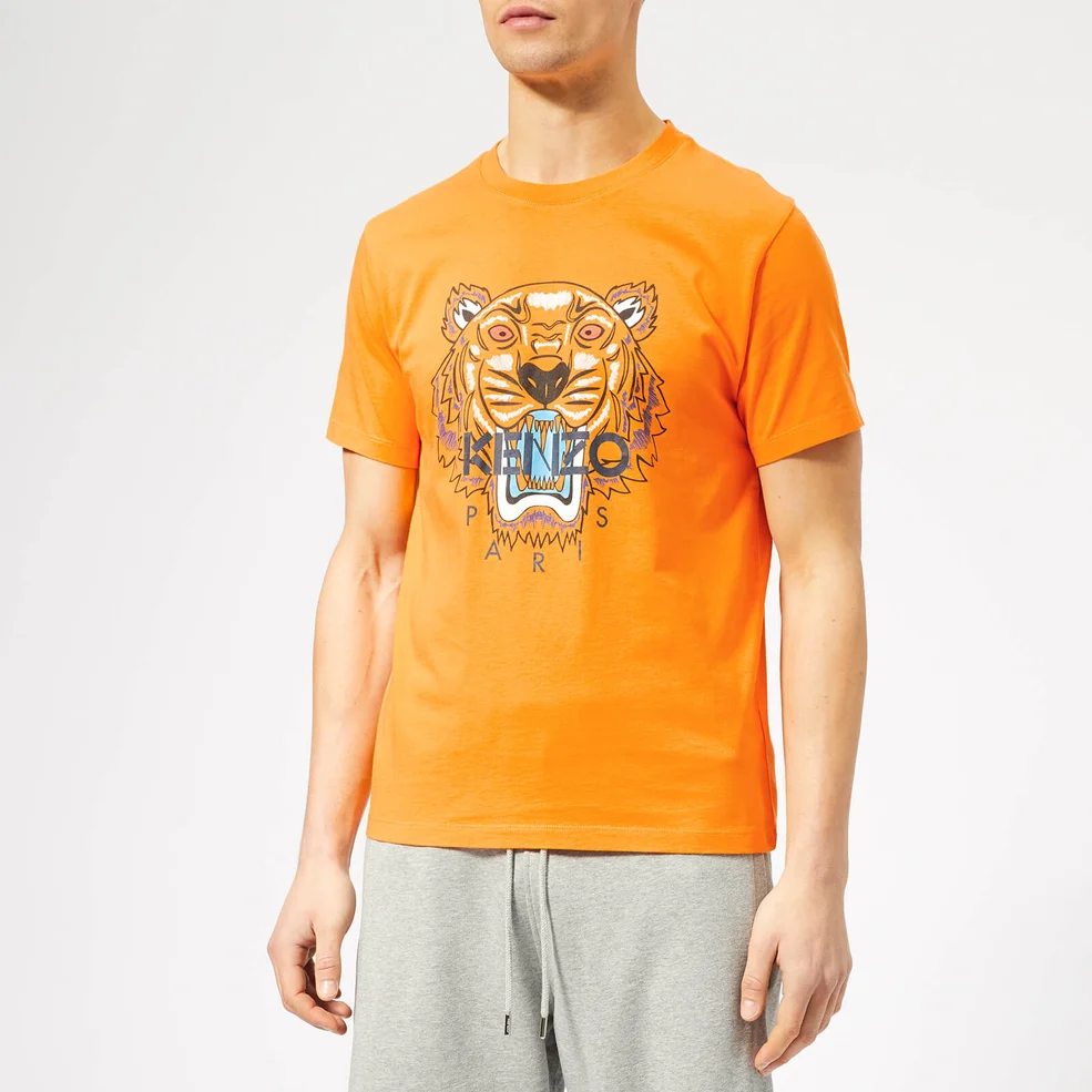 KENZO Men's Icon T-Shirt - Medium Orange Image 1