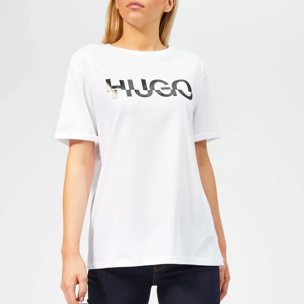 HUGO Women's Denalisa Logo T-Shirt - White Image 1