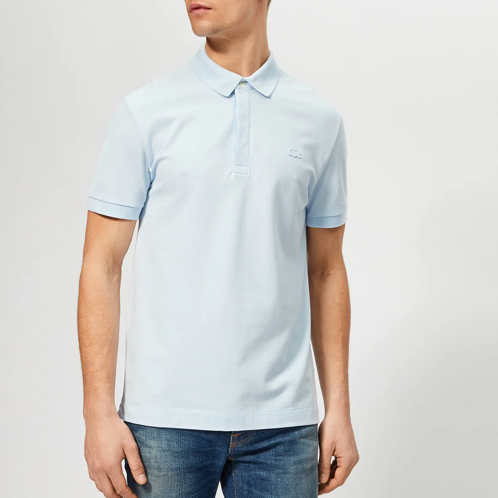 Lacoste Men's Short Sleeve Paris Polo Shirt - Sky Image 1