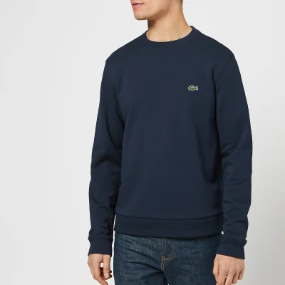 Lacoste Men's Classic Embossed Logo Crew Sweatshirt - Navy
