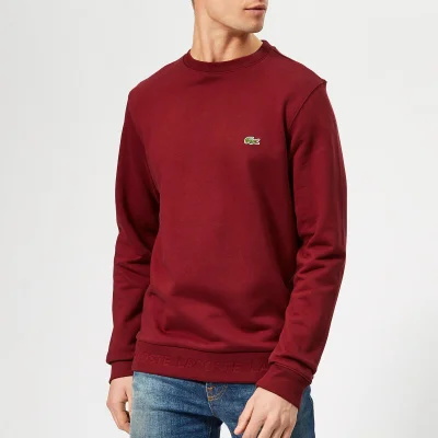 Lacoste Men's Classic Embossed Logo Crew Sweatshirt - Pinot