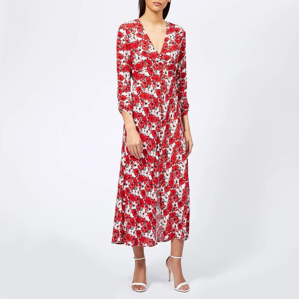 RIXO Women's Katie Diana Floral Maxi Dress - Red Image 1