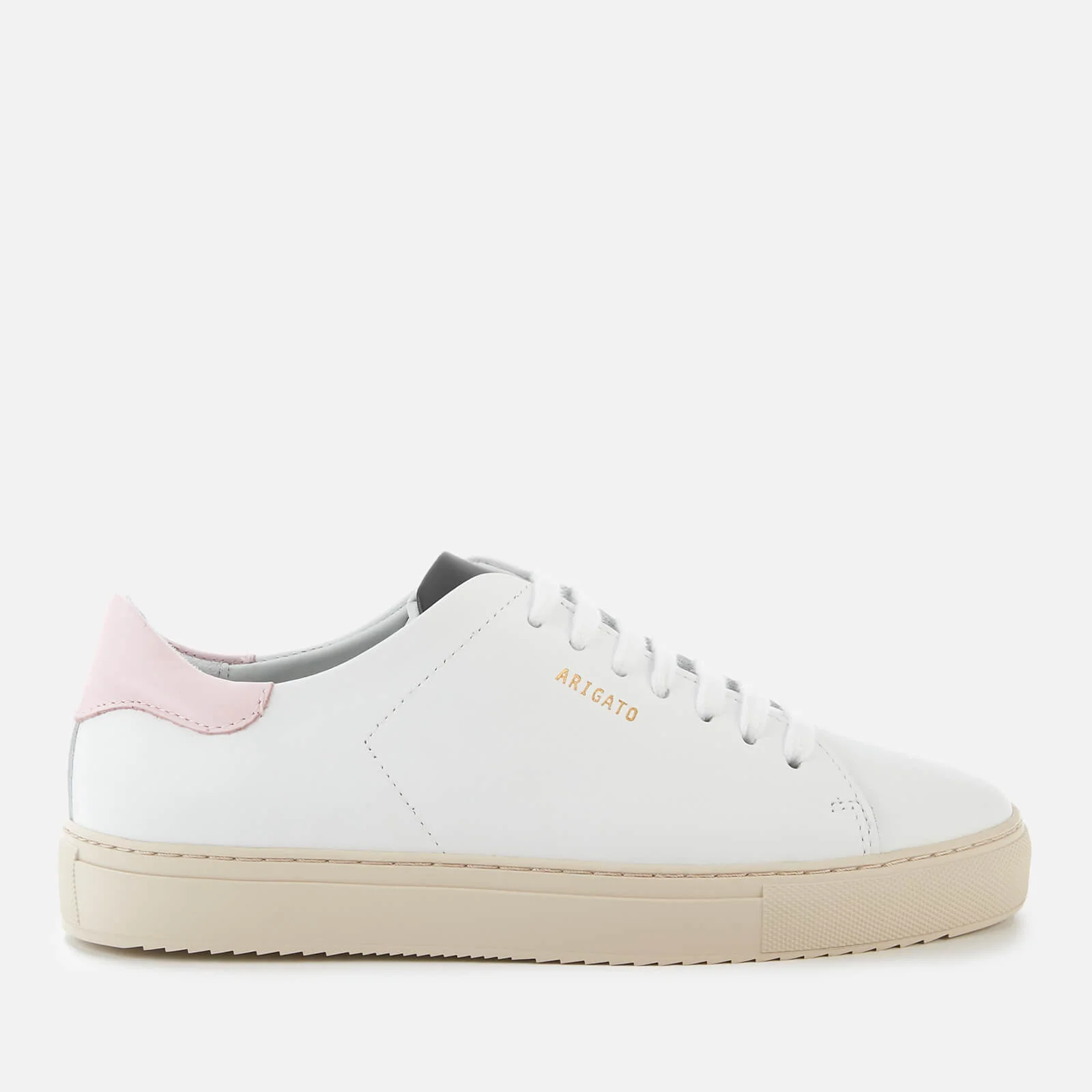 Axel Arigato Women's Clean 90 Leather Trainers - White/Light Pink Image 1