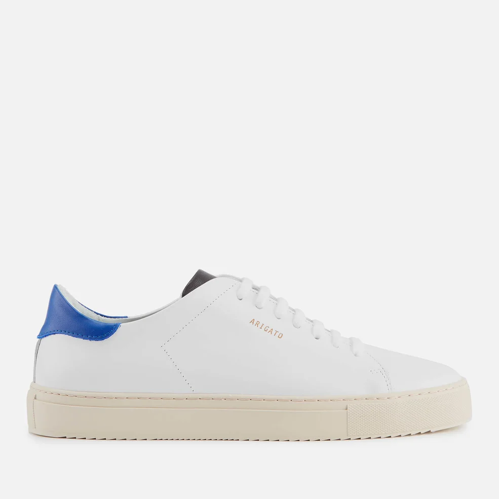Axel Arigato Men's Clean 90 Leather Trainers - White/Blue Image 1