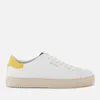 Axel Arigato Women's Clean 90 Leather Trainers - White/Yellow - Image 1