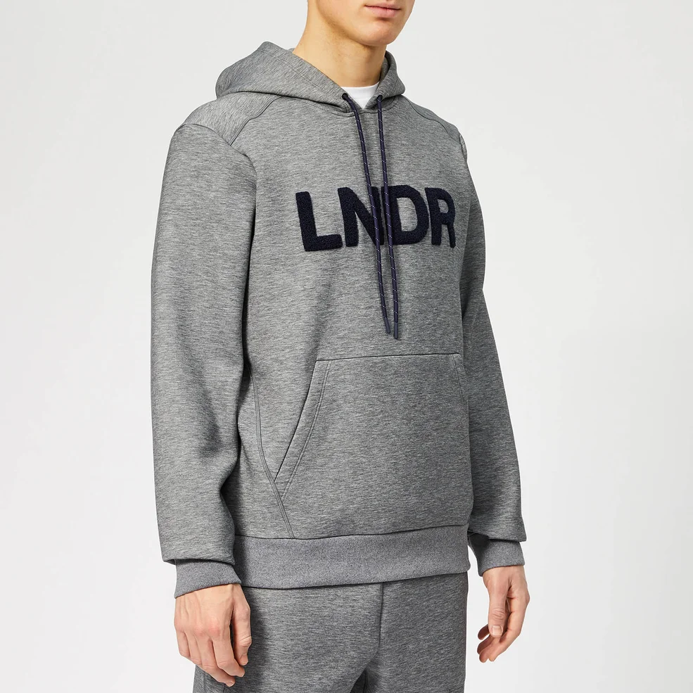 LNDR Men's Tech-Preme Hoodie - Grey Marl Image 1