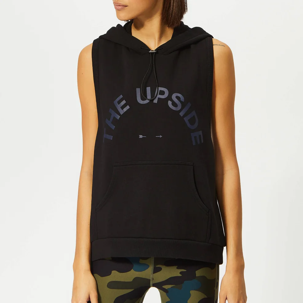 The Upside Women's Scout Sleeveless Hoodie - Black Image 1