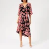 Diane von Furstenberg Women's Eloise Dress - Kimono Blossom Black - Image 1