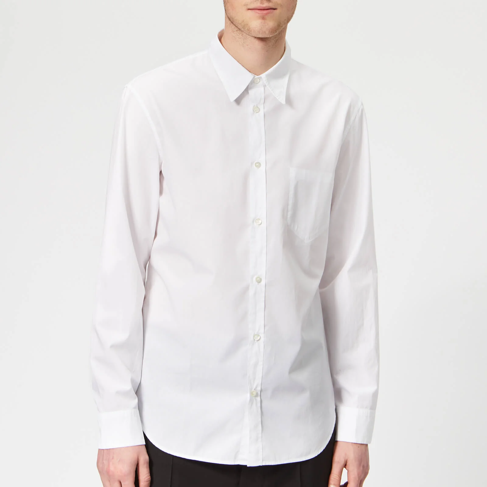 Maison Margiela Men's Slim Fit Garment Dyed Shirt - White Image 1