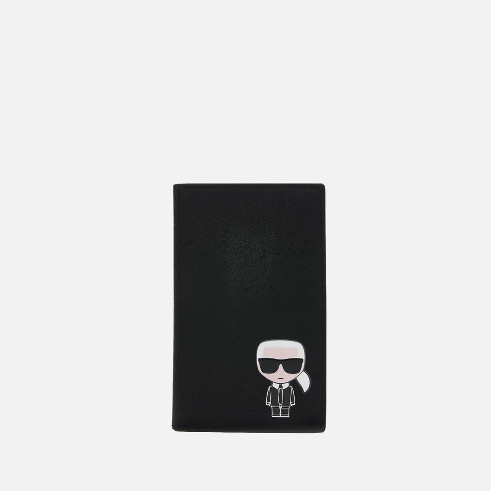 Karl Lagerfeld Women's K/Ikonik Travel Wallet - Black Image 1
