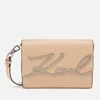 Karl Lagerfeld Women's K/Signature Shoulder Bag - Biscuit - Image 1