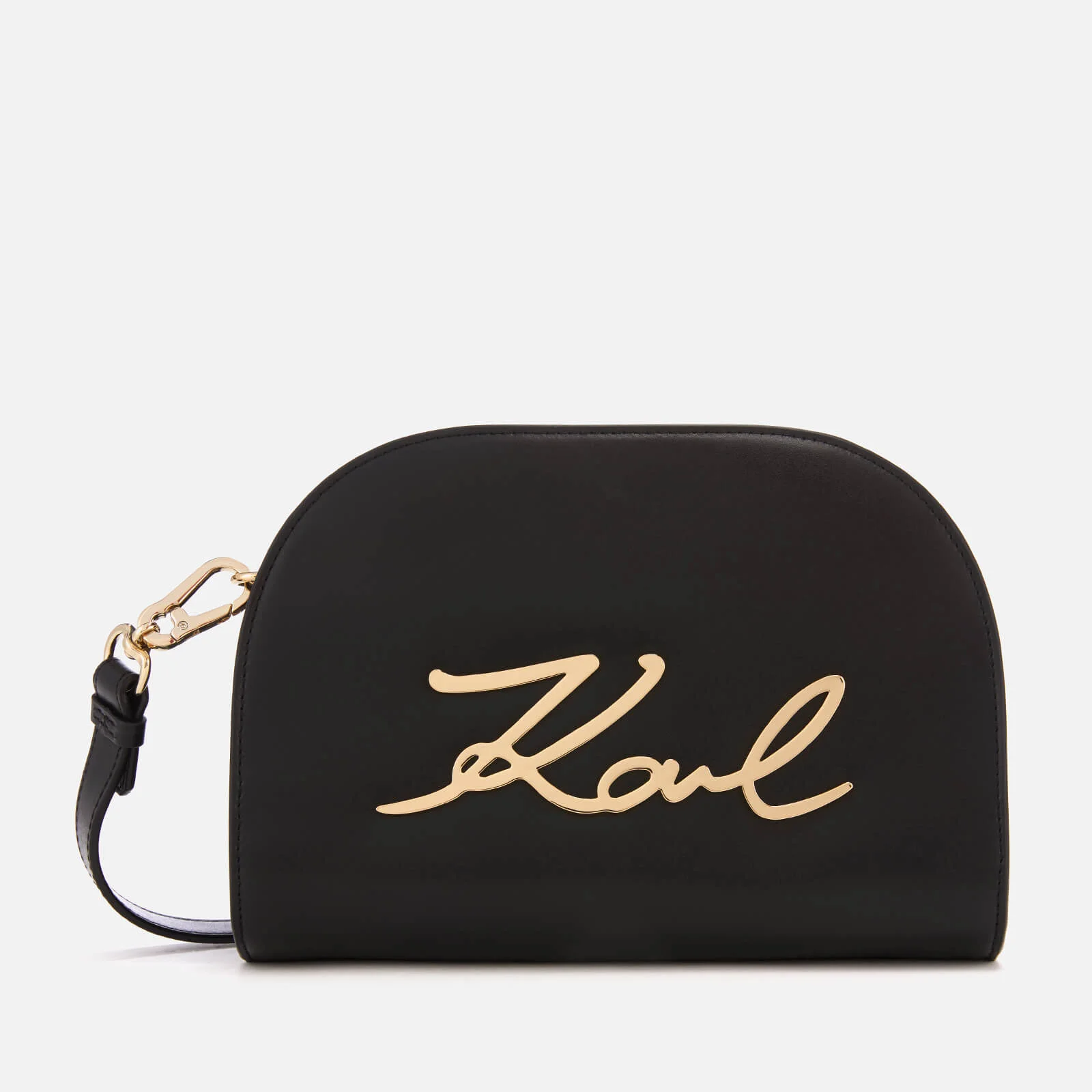 Karl Lagerfeld Women's K/Signature Big Cross Body Bag - Black/Gold Image 1