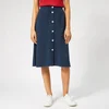 Maison Kitsuné Women's Piqué Skirt - Navy - Image 1