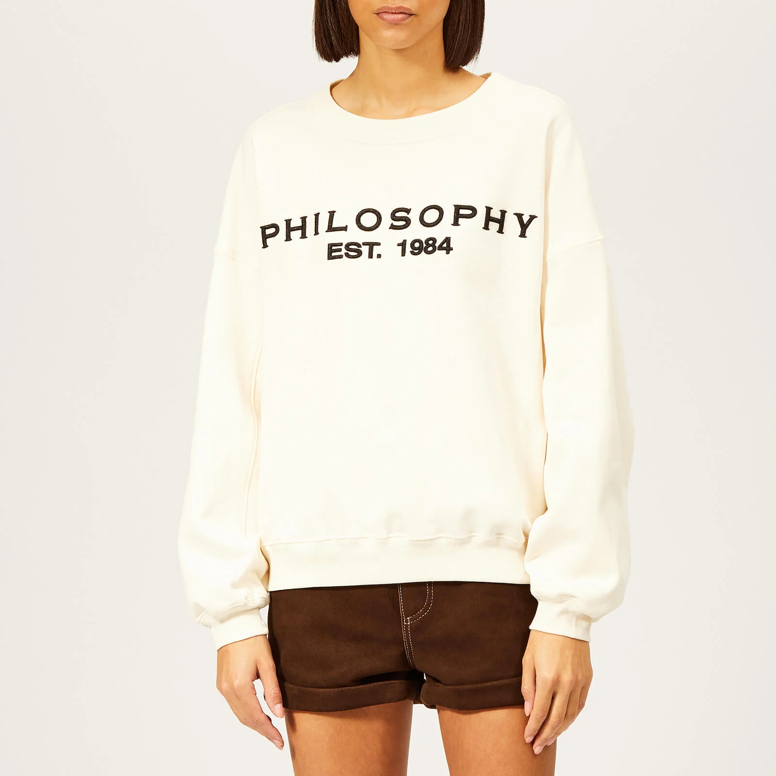 Philosophy di Lorenzo Serafini Women's Logo Sweatshirt - Cream Image 1