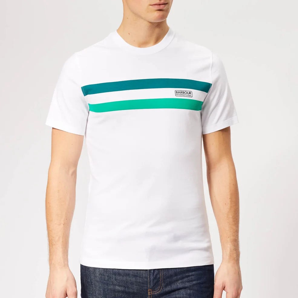 Barbour International Men's Circuit T-Shirt - White Image 1