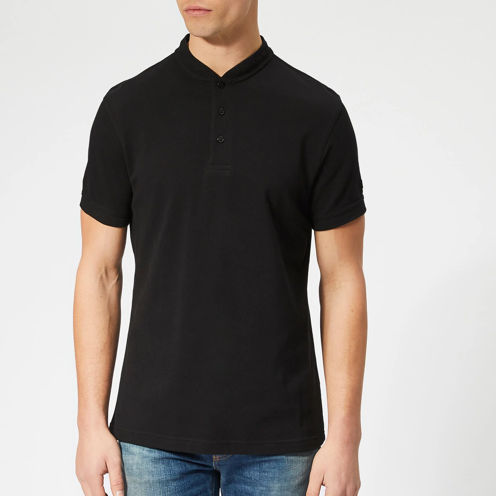 Barbour International Men's Drive Polo Shirt - Black Image 1