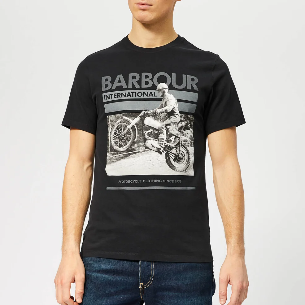 Barbour International Men's Archive T-Shirt - Black Image 1
