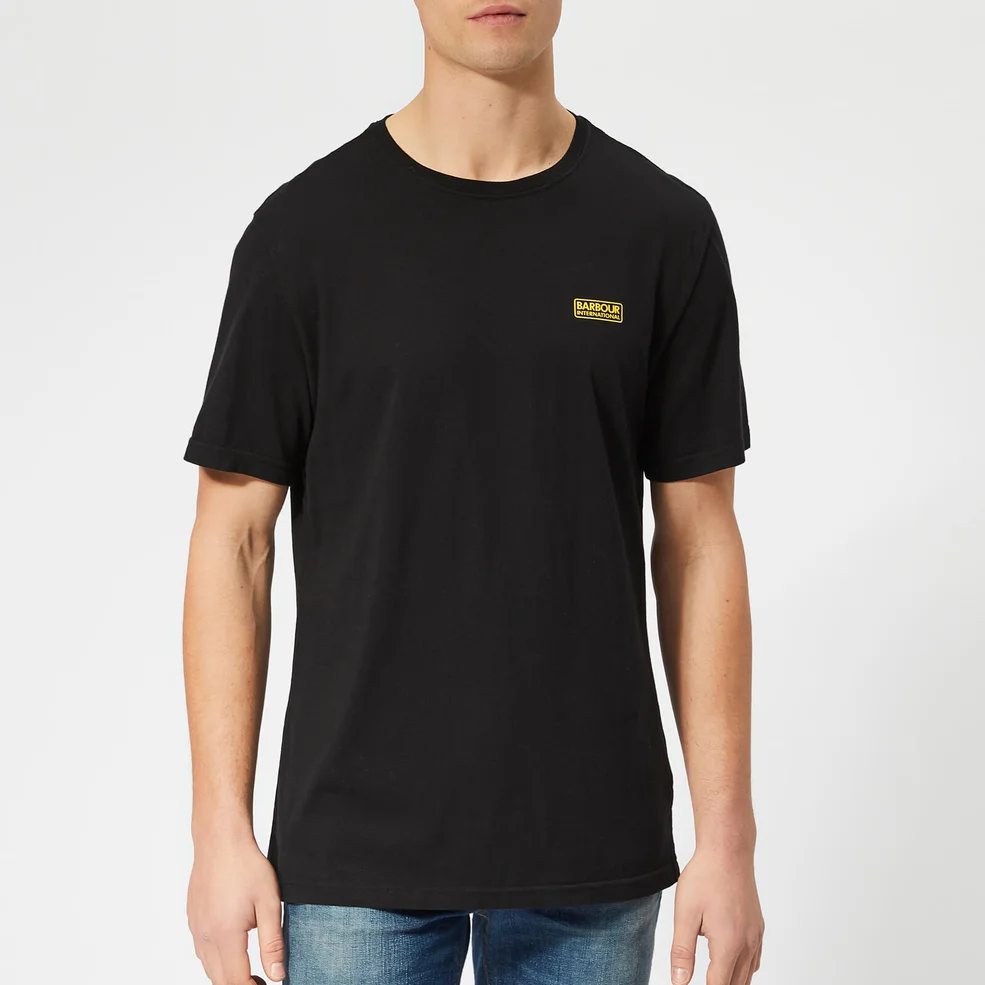 Barbour International Men's Essential Small Logo T-Shirt - Black Image 1