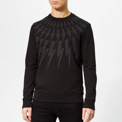 Neil Barrett Men's Lightning Bolt Sweatshirt - Vintage Black