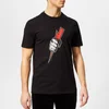 Neil Barrett Men's Fist Lightning Bolt T-Shirt - Black/Red - Image 1