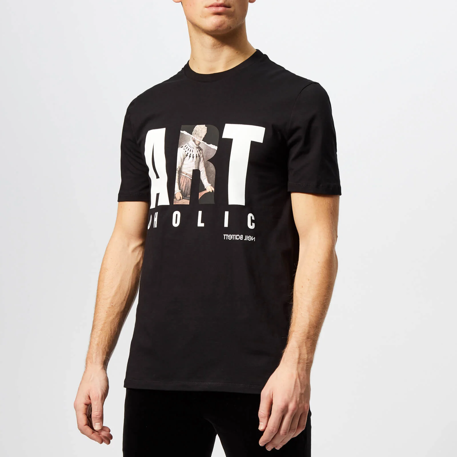Neil Barrett Men's Artoholic T-Shirt - Black Image 1