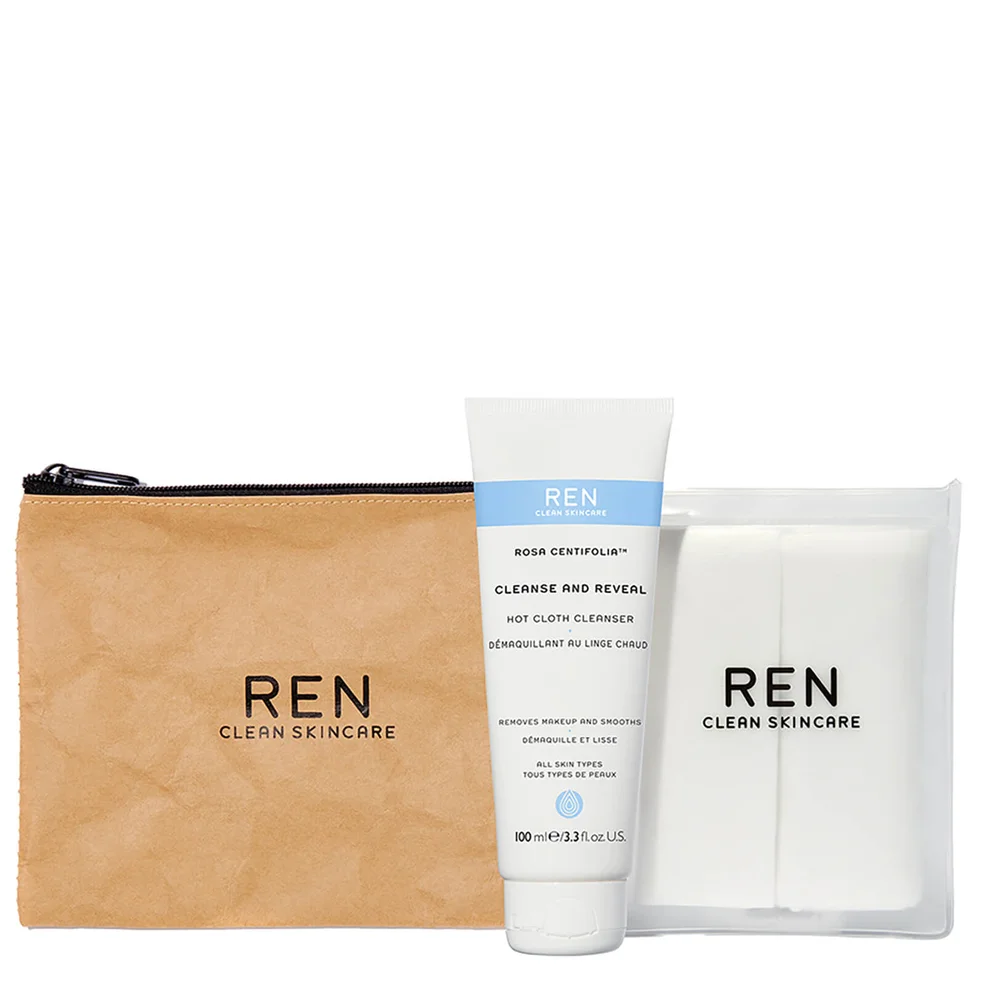 REN Cleanse and Reveal Hot Cloth Cleanser Kit (Worth £19.50) Image 1