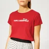 Karl Lagerfeld Women's Ikonik & Logo T-Shirt - Barbados Cherry - Image 1