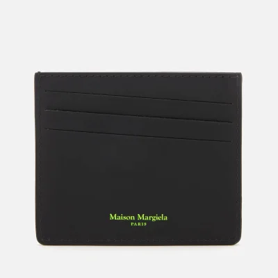 Maison Margiela Men's Snakeskin Card Holder - Roccia/Giallo Fluo