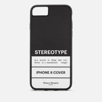 Maison Margiela Men's Stereotype iPhone 8 Case - Black/White