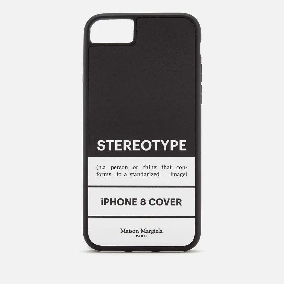Maison Margiela Men's Stereotype iPhone 8 Case - Black/White Image 1