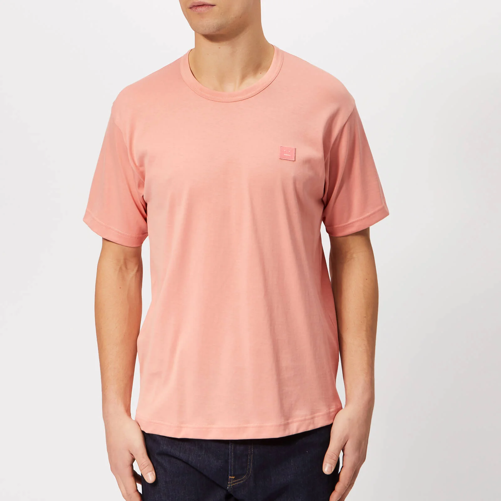 Acne Studios Men's Nash Face T-Shirt - Pale Pink Image 1
