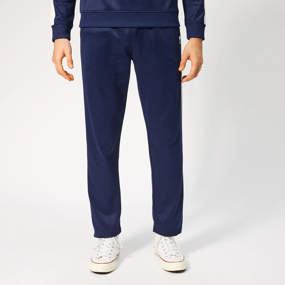 AMI Men's Contrast Band Trackpants - Navy Image 1