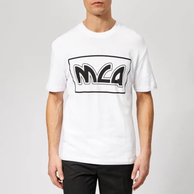McQ Alexander McQueen Men's Dropped Shoulder McQ Logo T-Shirt - Optic White