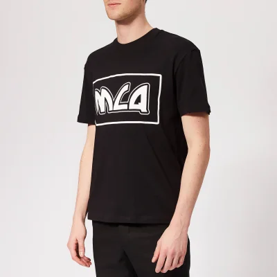 McQ Alexander McQueen Men's Dropped Shoulder McQ Logo T-Shirt - Darkest Black