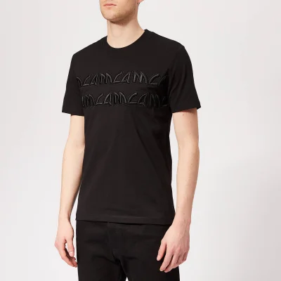 McQ Alexander McQueen Men's Metal Logo T-Shirt - Darkest Black