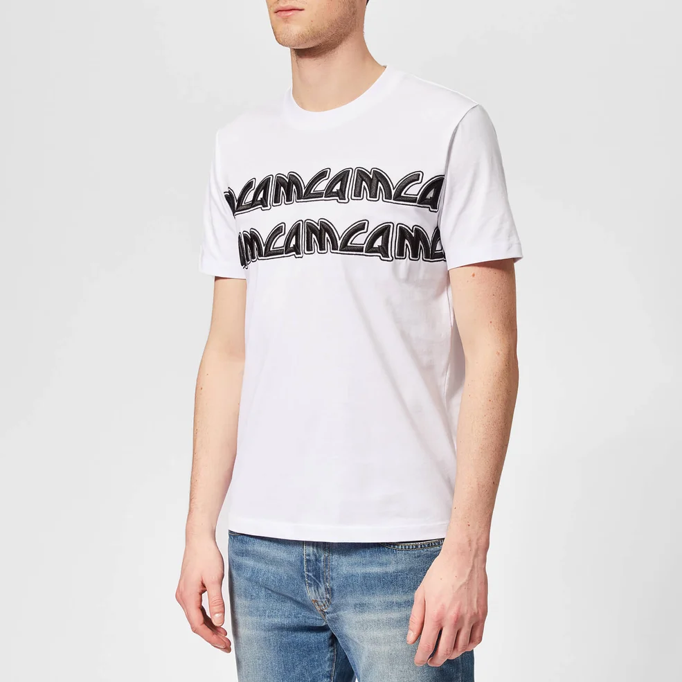 McQ Alexander McQueen Men's Metal Logo T-Shirt - Optic White Image 1