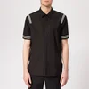 Neil Barrett Men's Varsity Stripe Short Sleeve Shirt - Black/White - Image 1