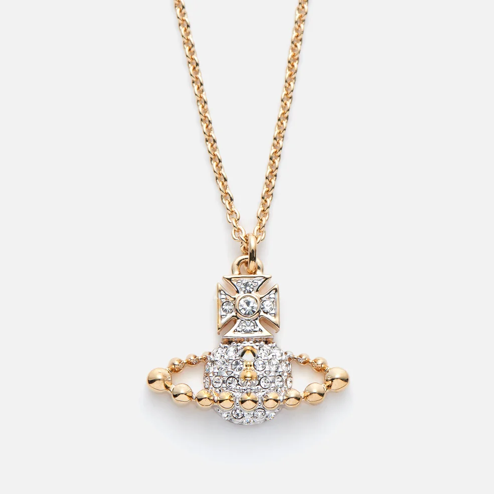 Vivienne Westwood Women's Lena Small Bas Relief Pendant - Crystal/Rhodium/Gold Image 1