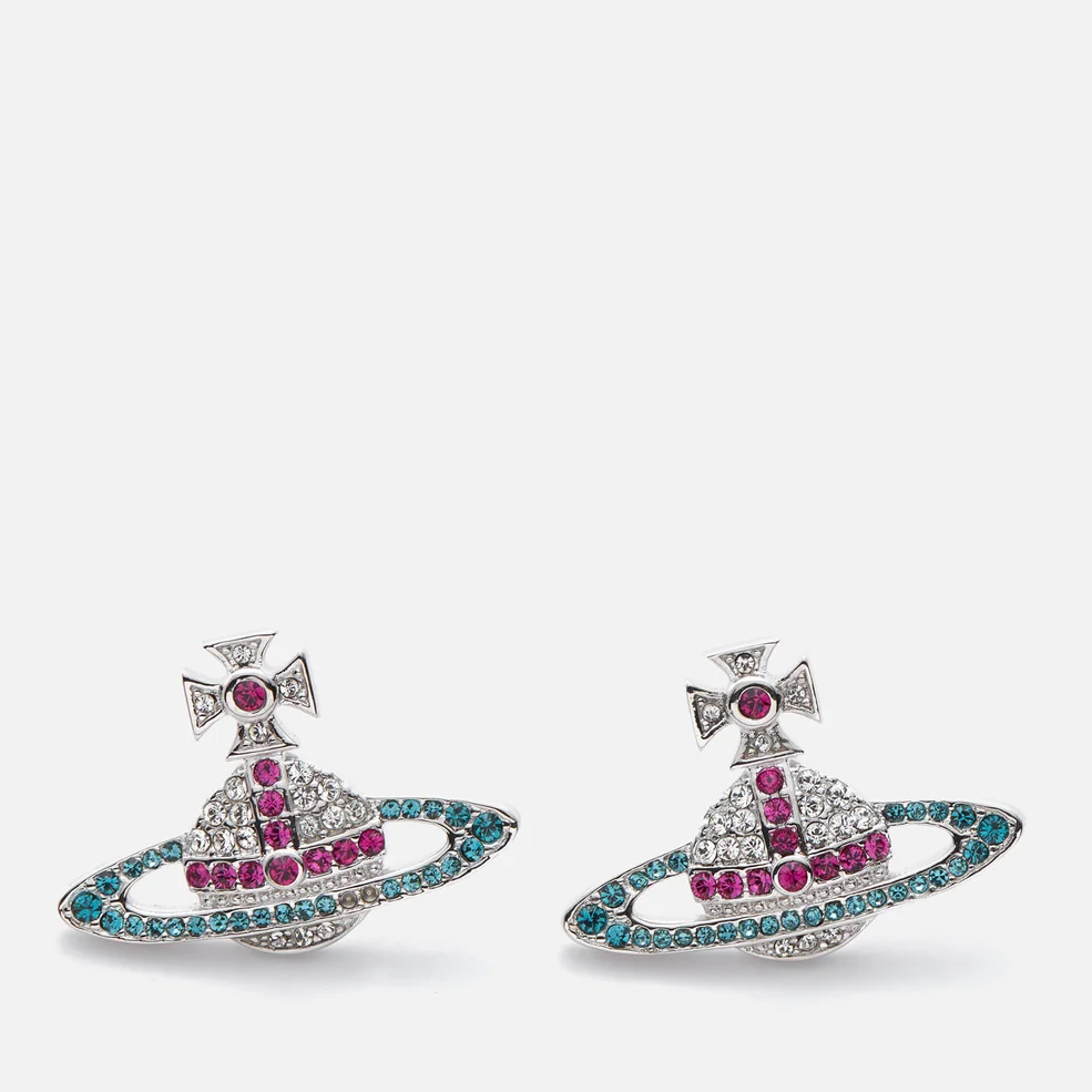 Vivienne Westwood Women's Kika Earrings - Fuchsia / Rhodium Image 1