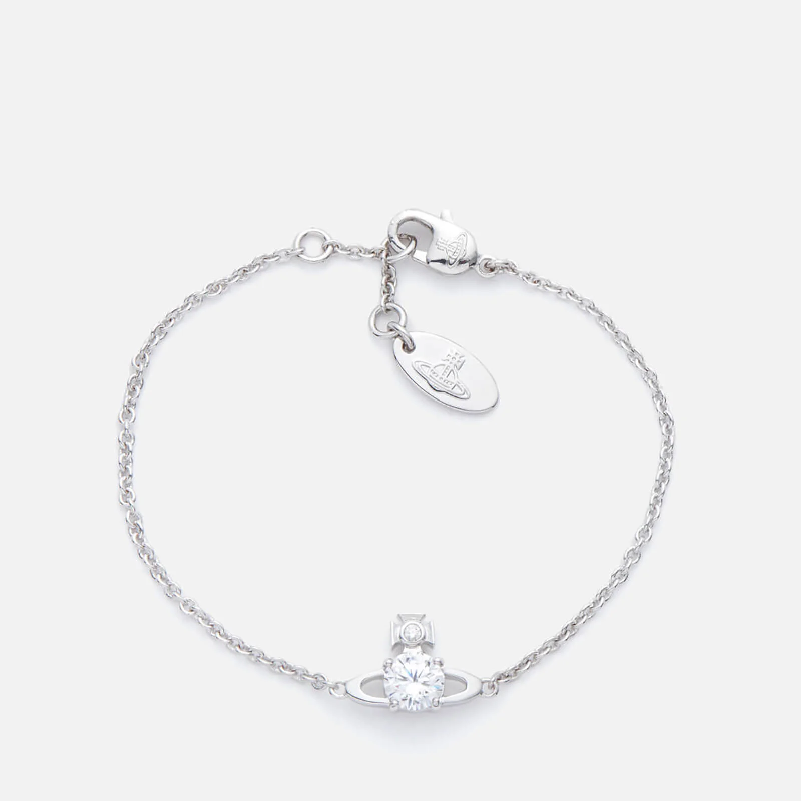 Vivienne Westwood Women's Reina Small Bracelet - White/Rhodium Image 1
