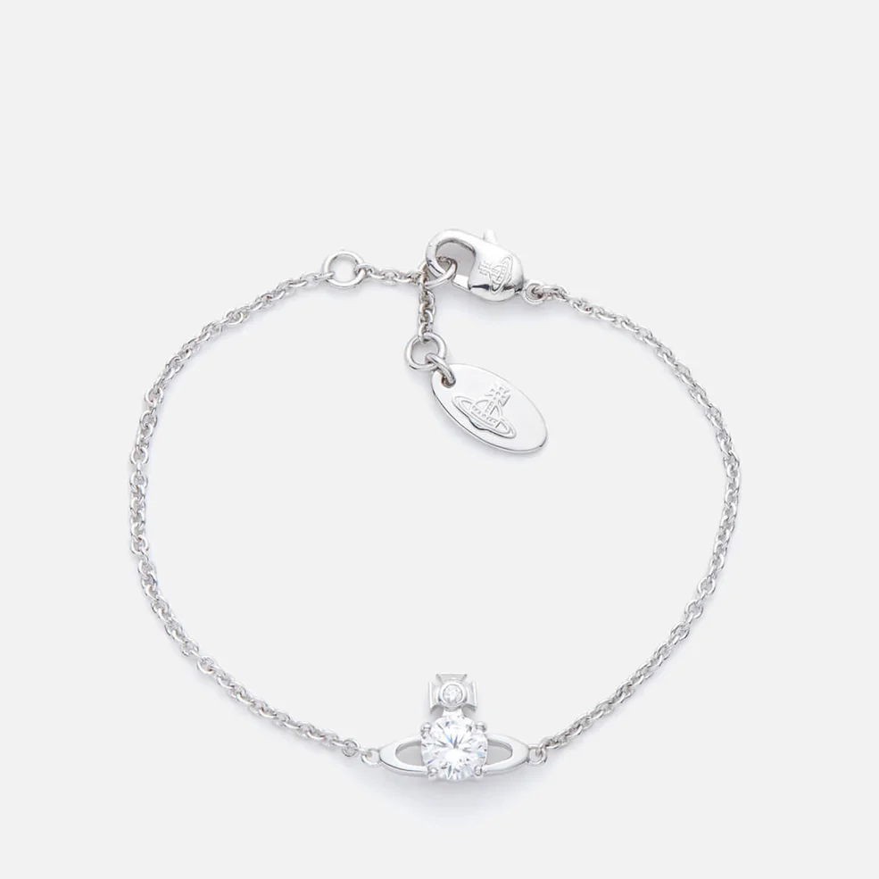 Vivienne Westwood Women's Reina Small Bracelet - White/Rhodium Image 1