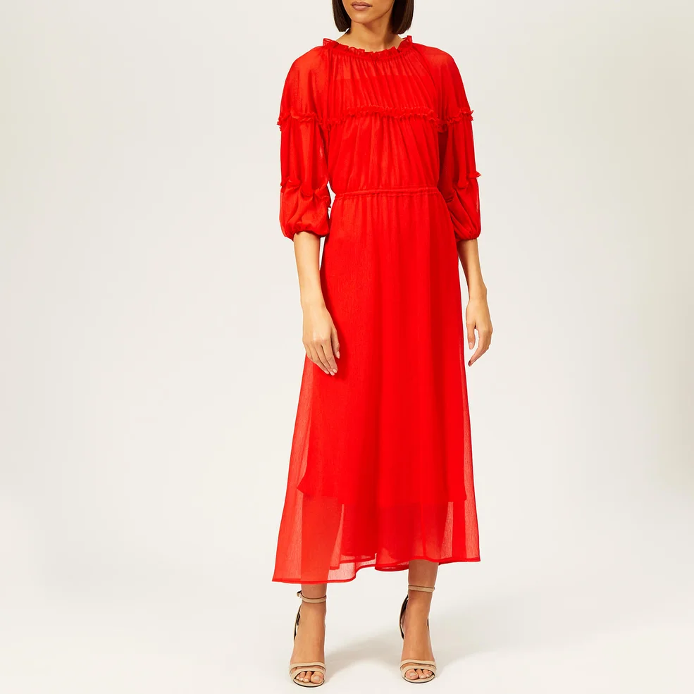 Rejina Pyo Women's Tia Dress - Seersucker Red Image 1