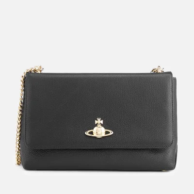Vivienne Westwood Women's Balmoral Large Bag with Flap and Chain - Black