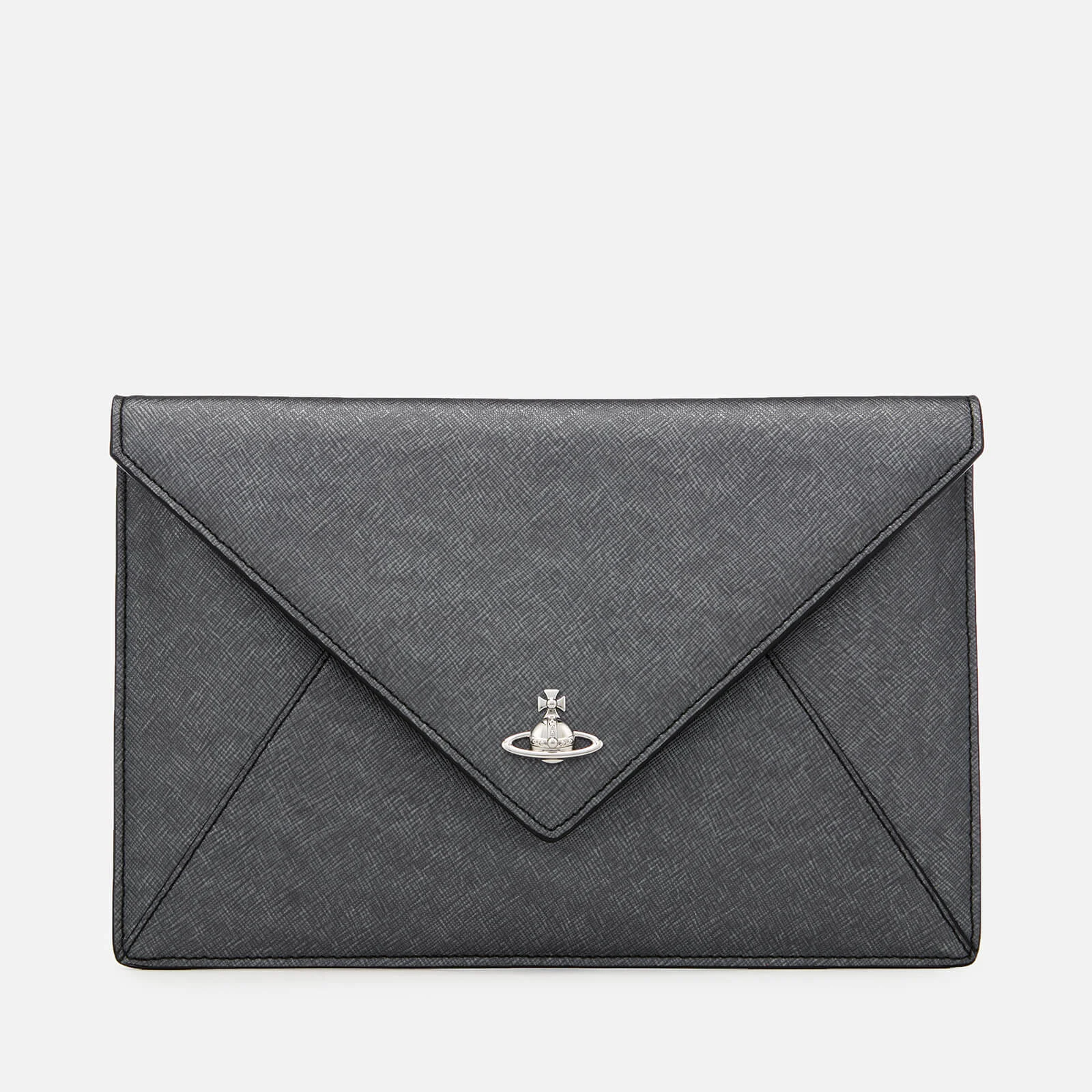 Vivienne Westwood Women's Victoria Envelope Clutch Bag - Anthracite Image 1