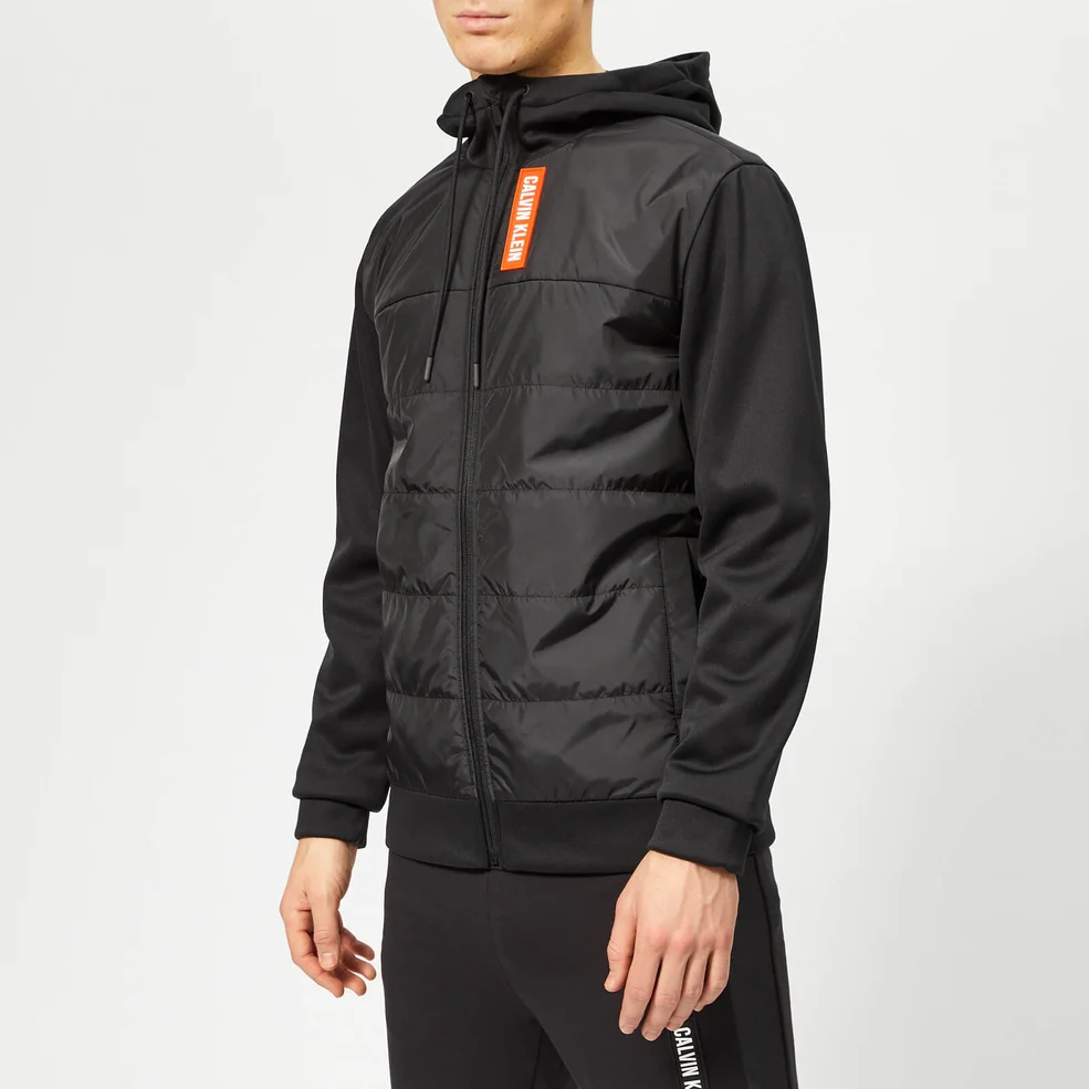 Calvin Klein Performance Men's Full Zip Hybrid Down Jacket - CK Black Image 1