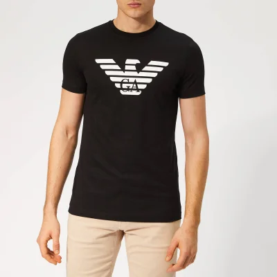 Emporio Armani Men's Large GA Eagle Logo T-Shirt - Nero