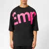 Emporio Armani Men's Large Logo Oversized T-Shirt - Nero - Image 1